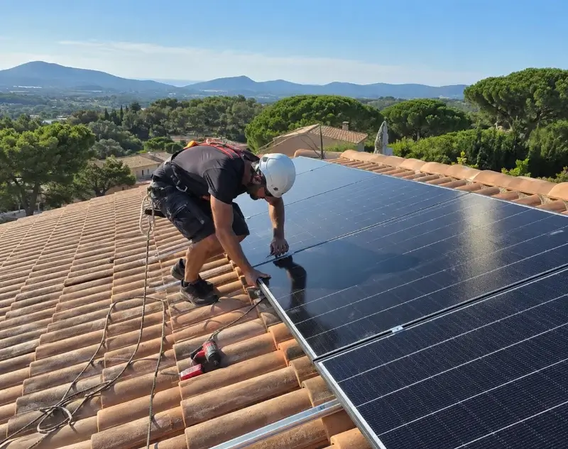 Installateur panneaux solaires Vauxrenard — pose photovoltaïque sur toiture