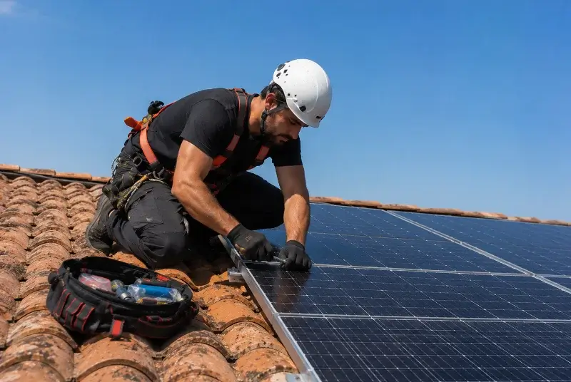 Maintenance et monitoring de panneaux solaires à Vauxrenard