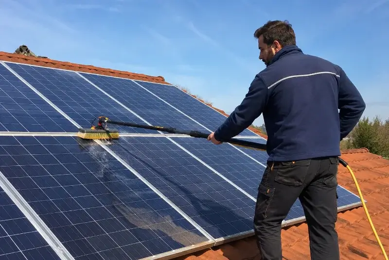 Nettoyage et entretien de panneaux solaires à Vauxrenard